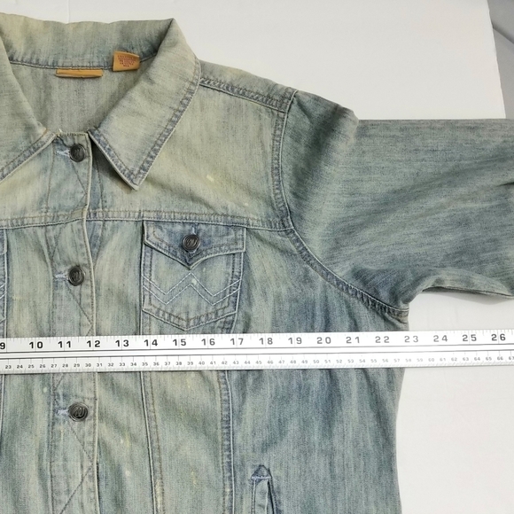 Vintage Wrangler Women's Washed Denim Jean Jacket, 100% Cotton, size XXL - Picture 11 of 11